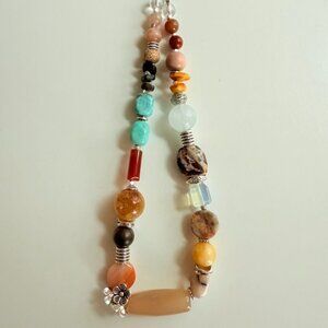 One-of-a-Kind Earthy Gemstone Necklace